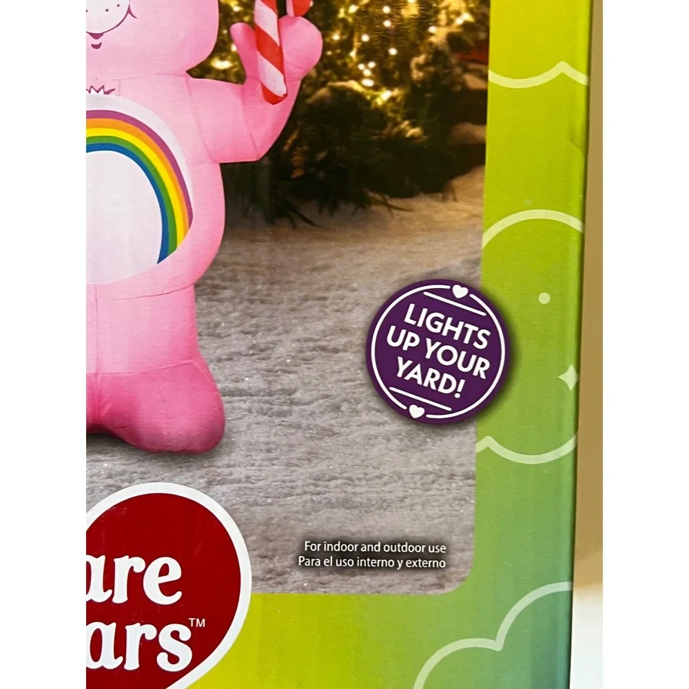Care Bears Cheer Bear Airblown Holiday Lights 5 Ft Inflatable Outdoor Yard Decor